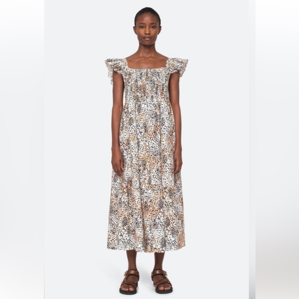 Fun lightweight, airy leopard maxi dress by Sea New York